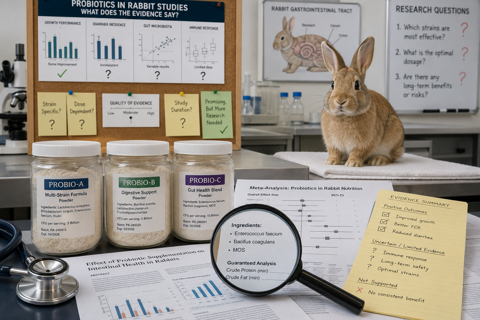 What the Research Actually Says About Rabbit Probiotic Powder