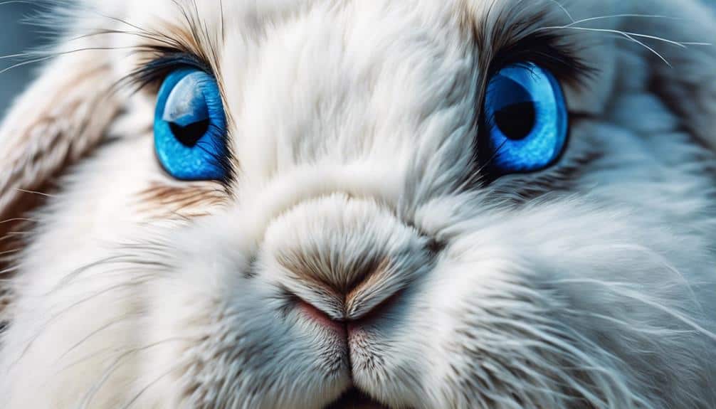 adorable bunnies with blue eyes