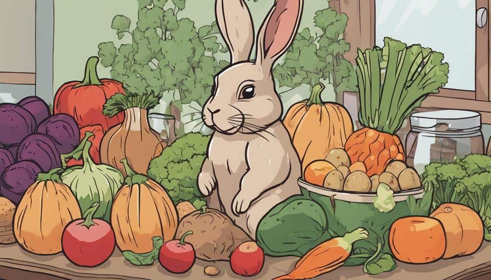bunny and peanut butter