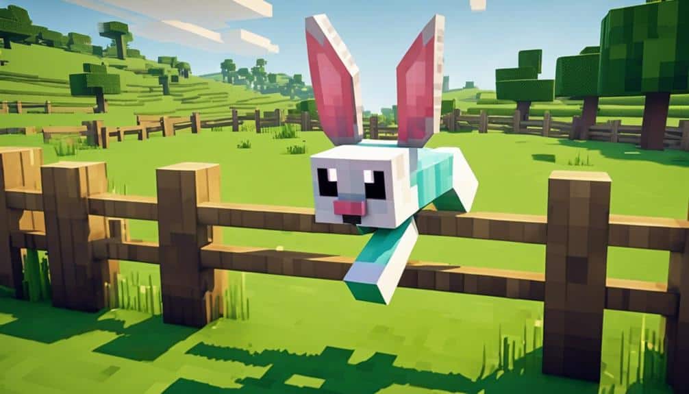 bunny fence jumping prowess study