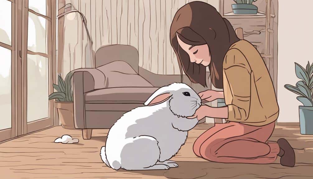 bunny hates being brushed