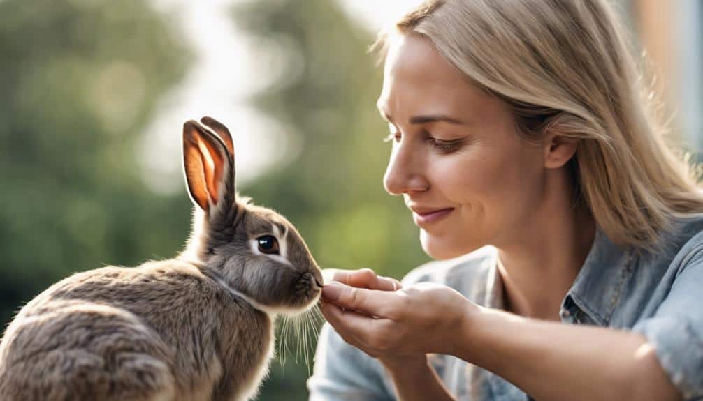 establishing trust with rabbits