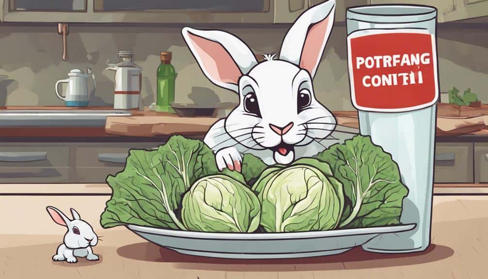 feeding rabbits cabbage safely