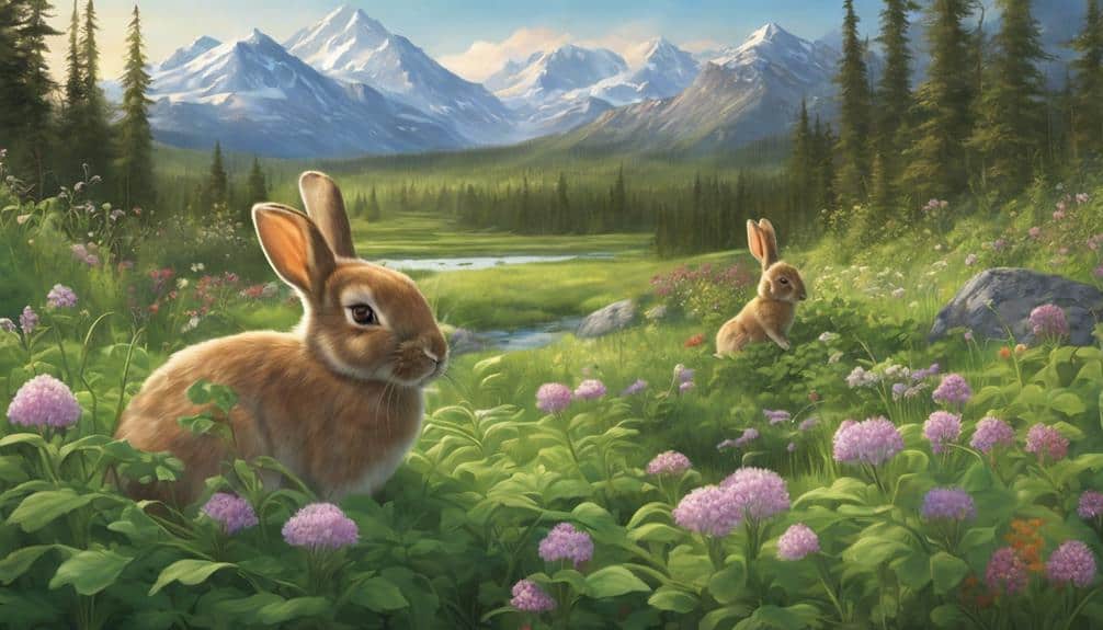 flourishing plants in rabbit ecosystem