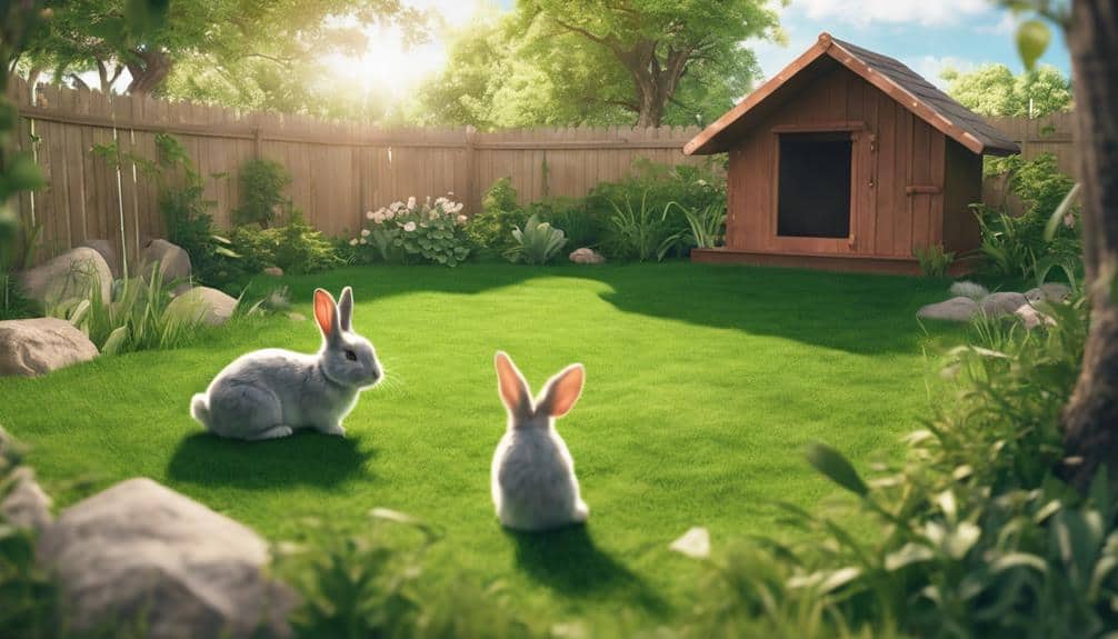 outdoor bunny habitat advantages