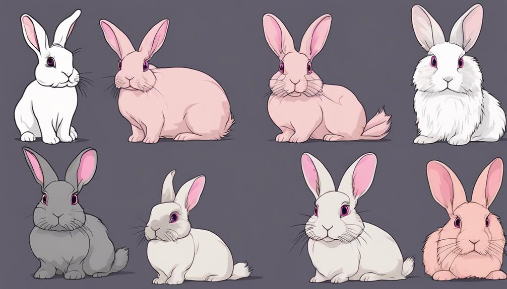 rabbit breeds with pink eyes