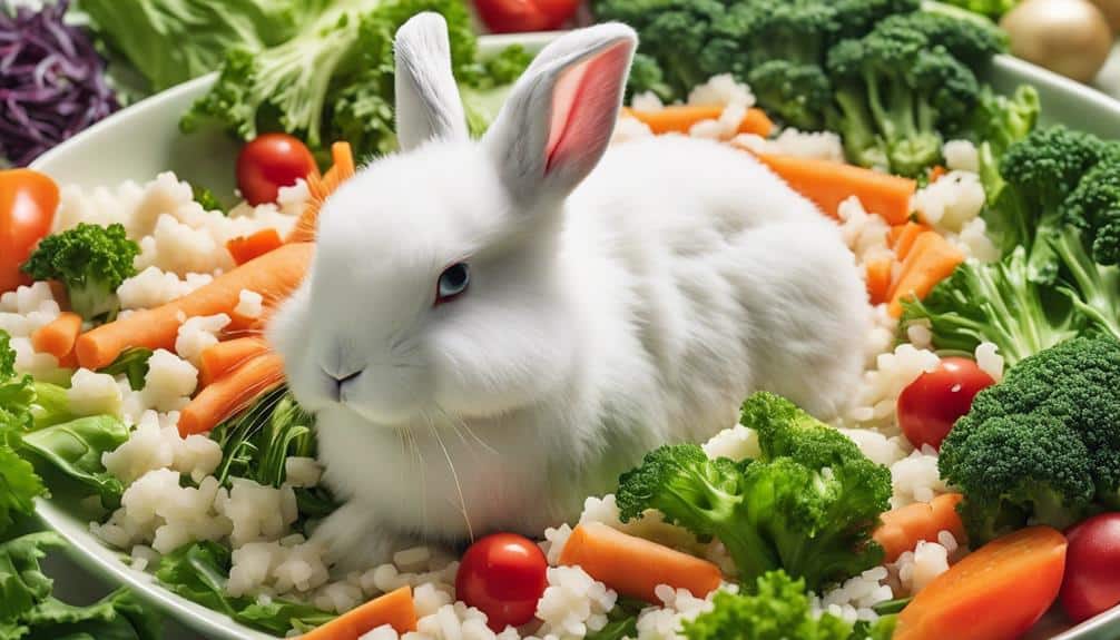 rabbit s diet includes rice
