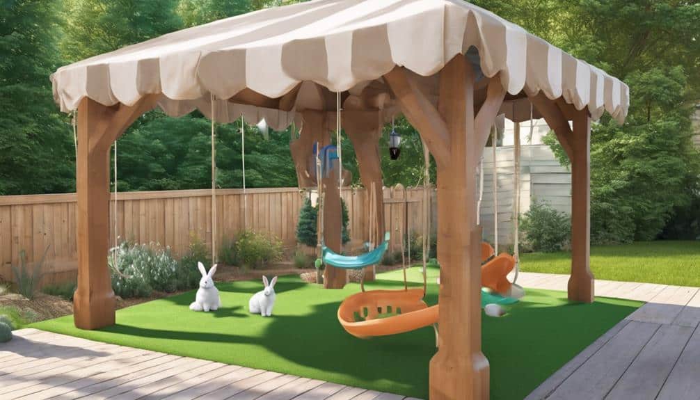 shady bunny play area