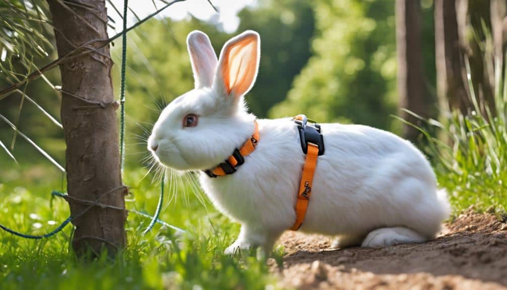 training bunnies with harnesses