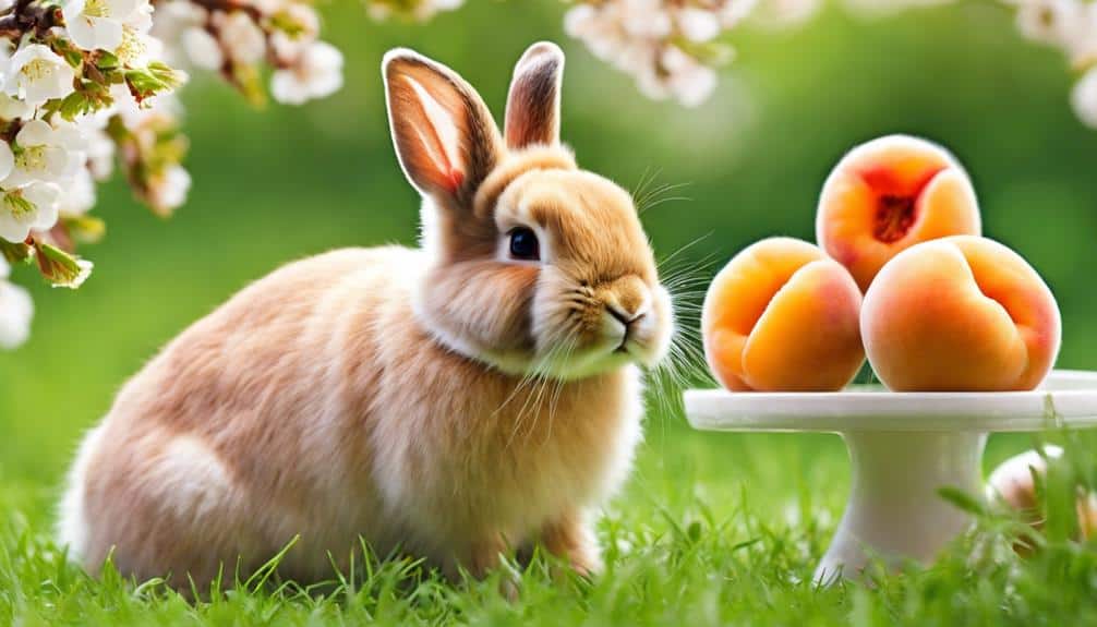 whimsical apricots meet bunnies