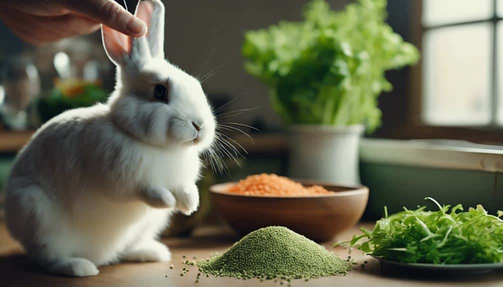 feeding bunnies with care