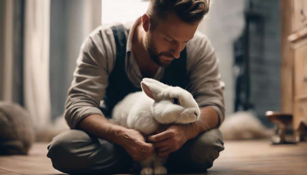 men forming rabbit bonds