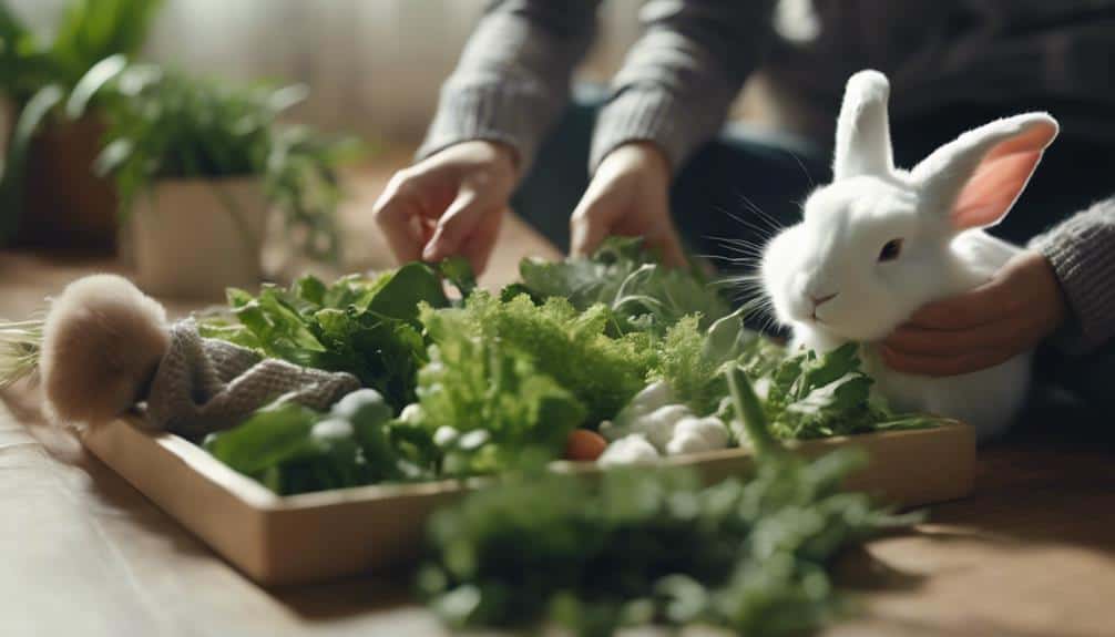 nurturing trust with rabbits