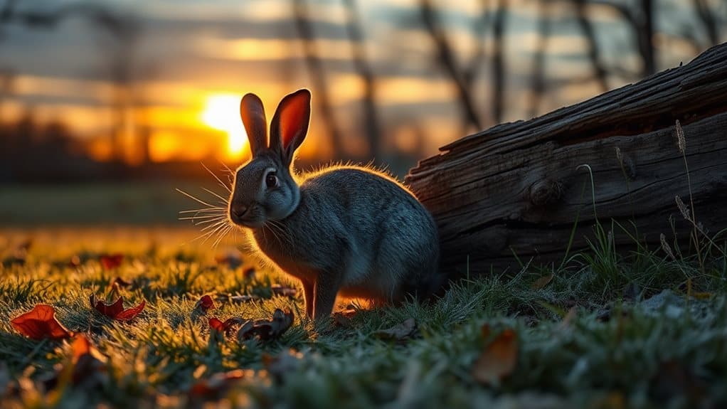 rabbit activity varies seasonally