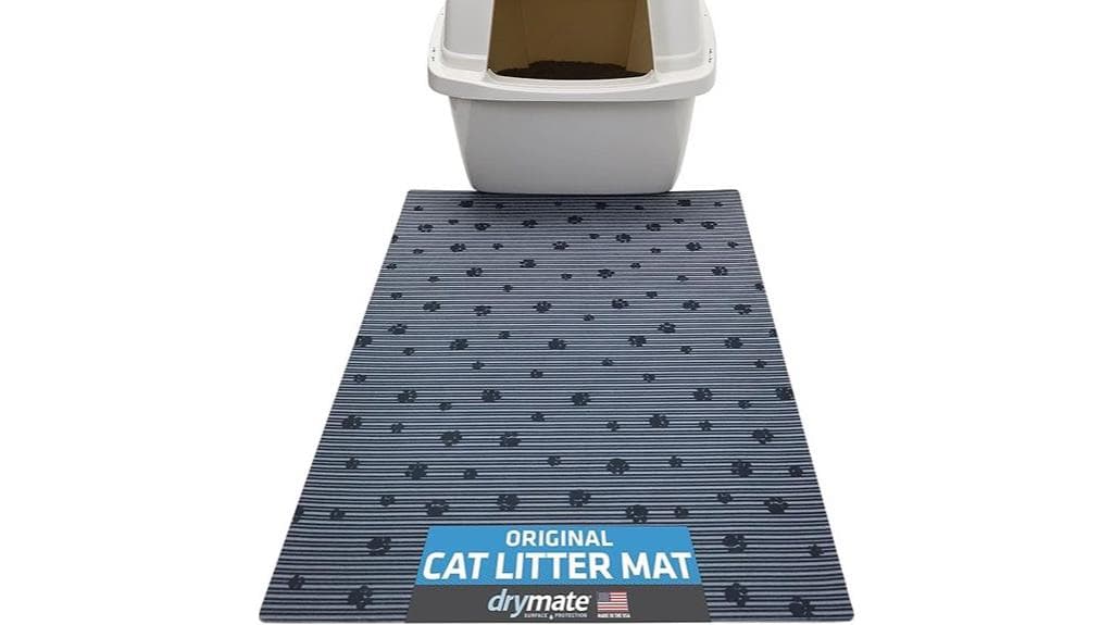cat litter mat grey