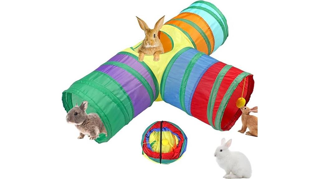 collapsible small animal tunnels