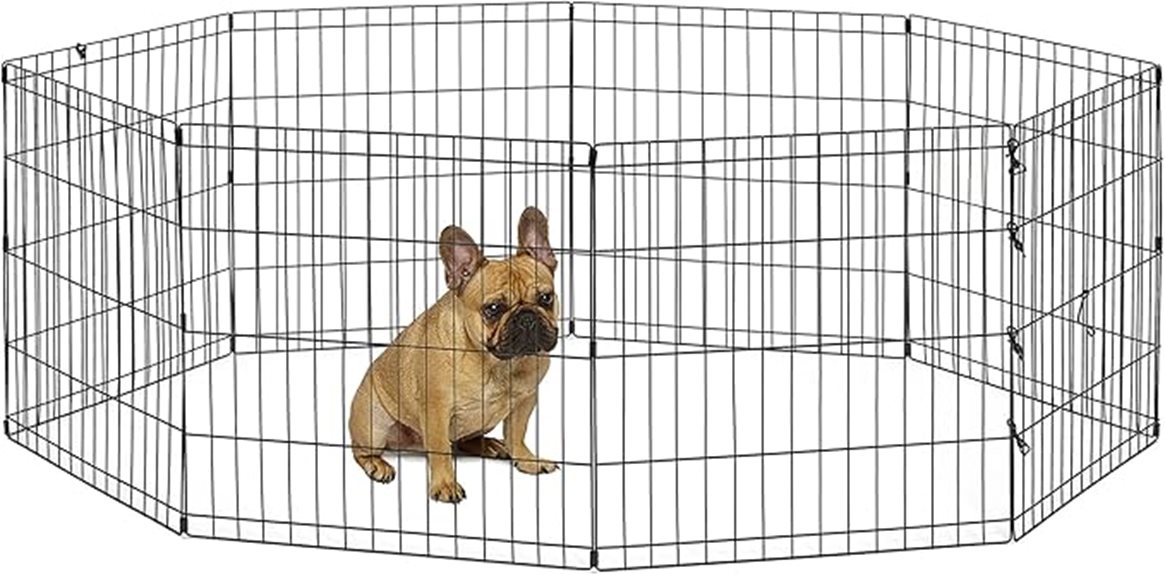 folding metal dog pen