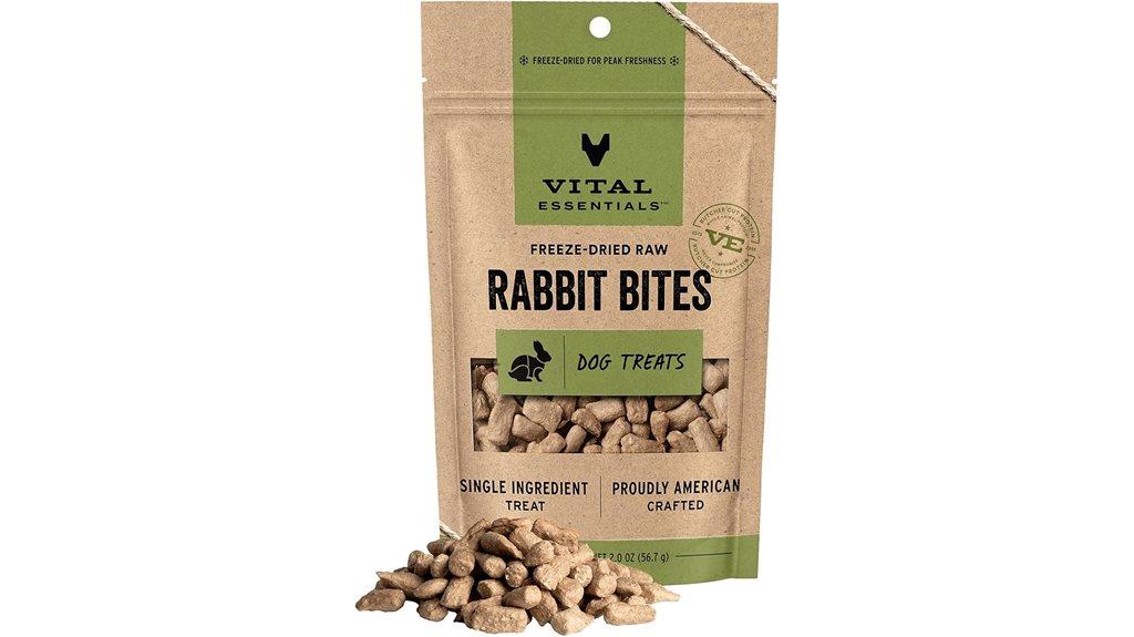 freeze dried rabbit dog treats