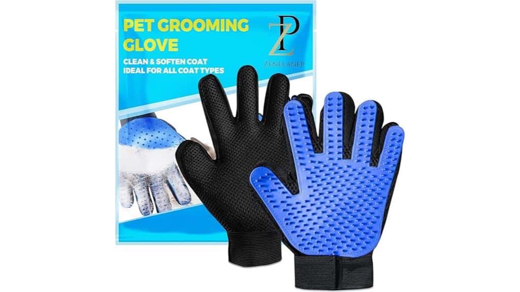 multi pet grooming gloves