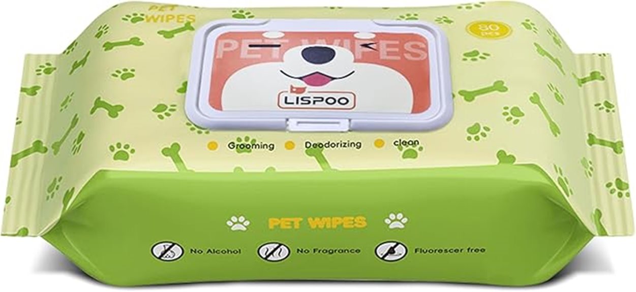 pet cleaning and grooming wipes