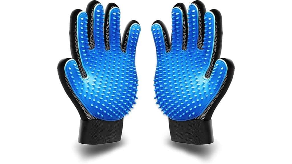 pet grooming gloves available