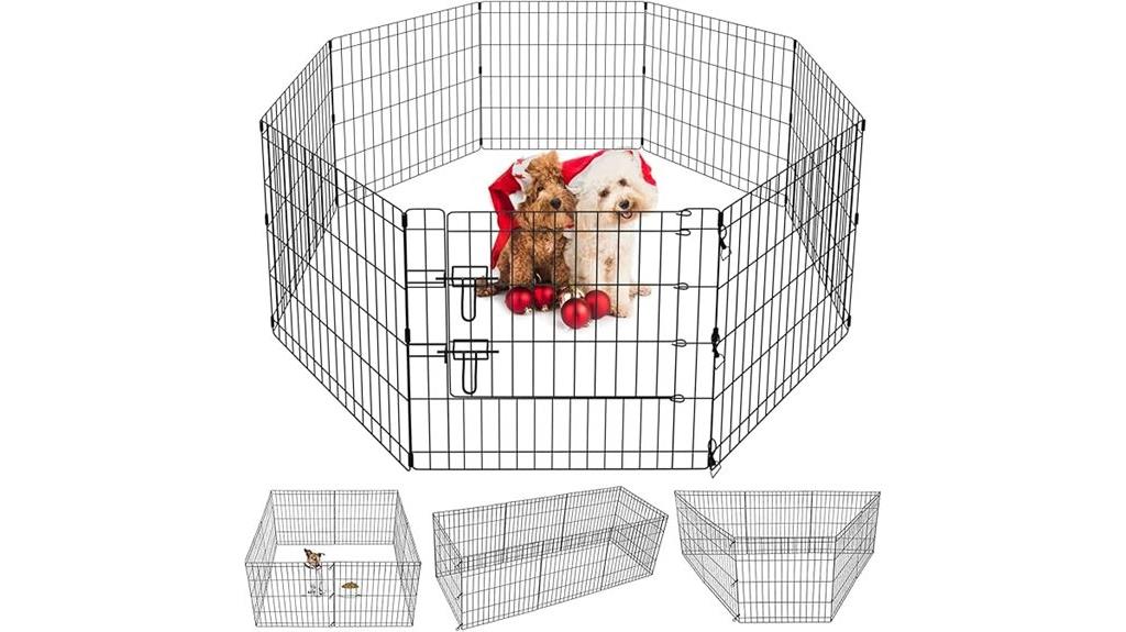 portable metal dog playpen