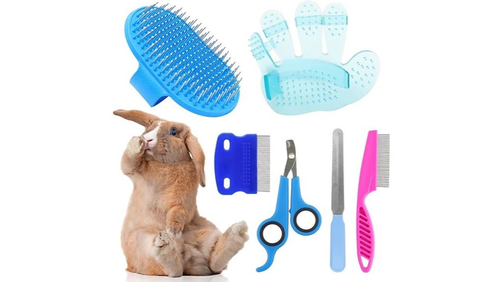 rabbit grooming essentials set