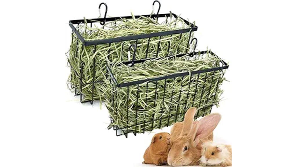 rabbit hay feeder set