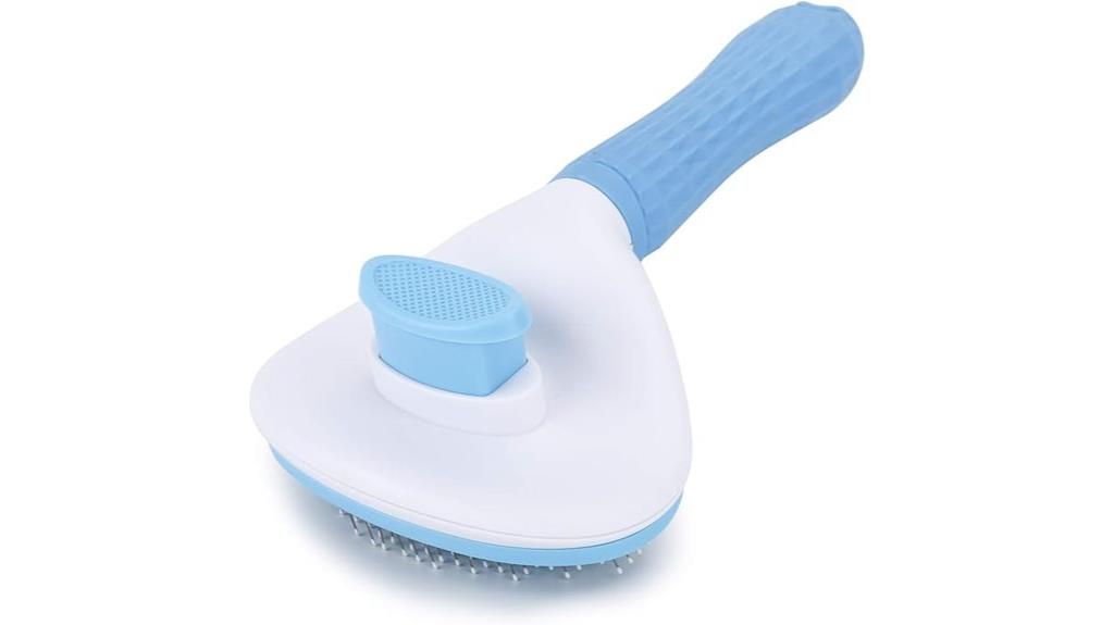 self cleaning pet grooming tool