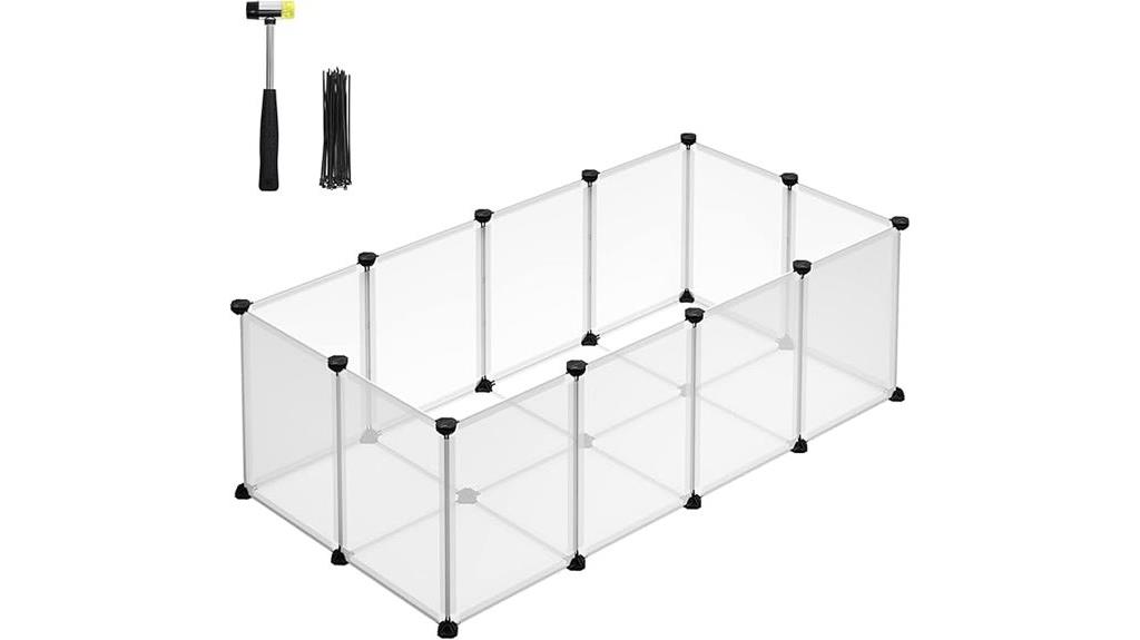 small animal playpen with floor