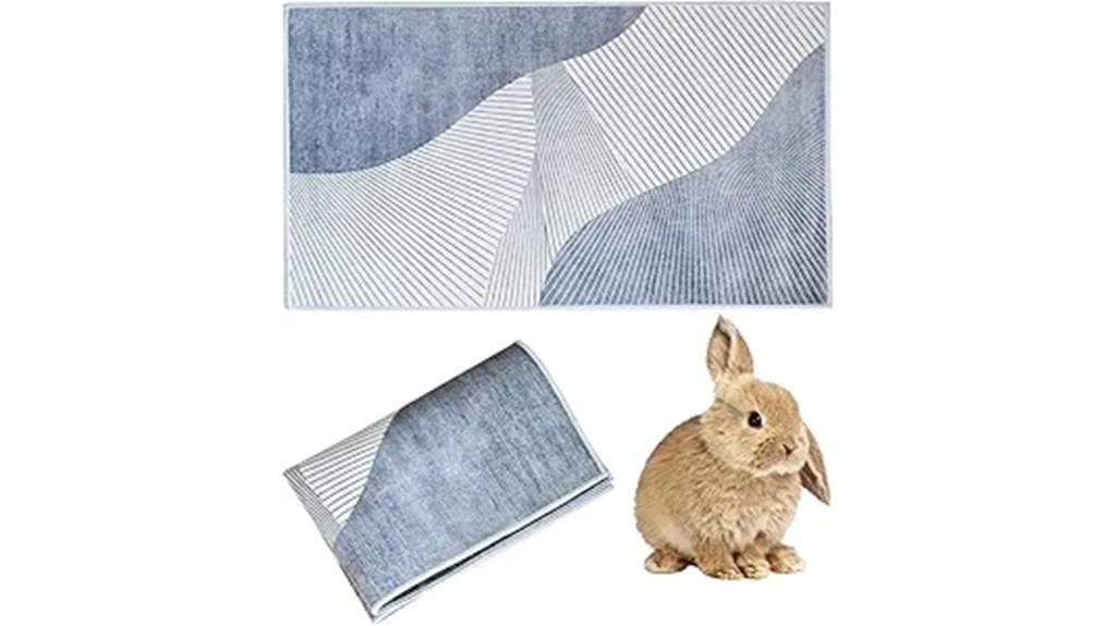 washable rabbit litter mat